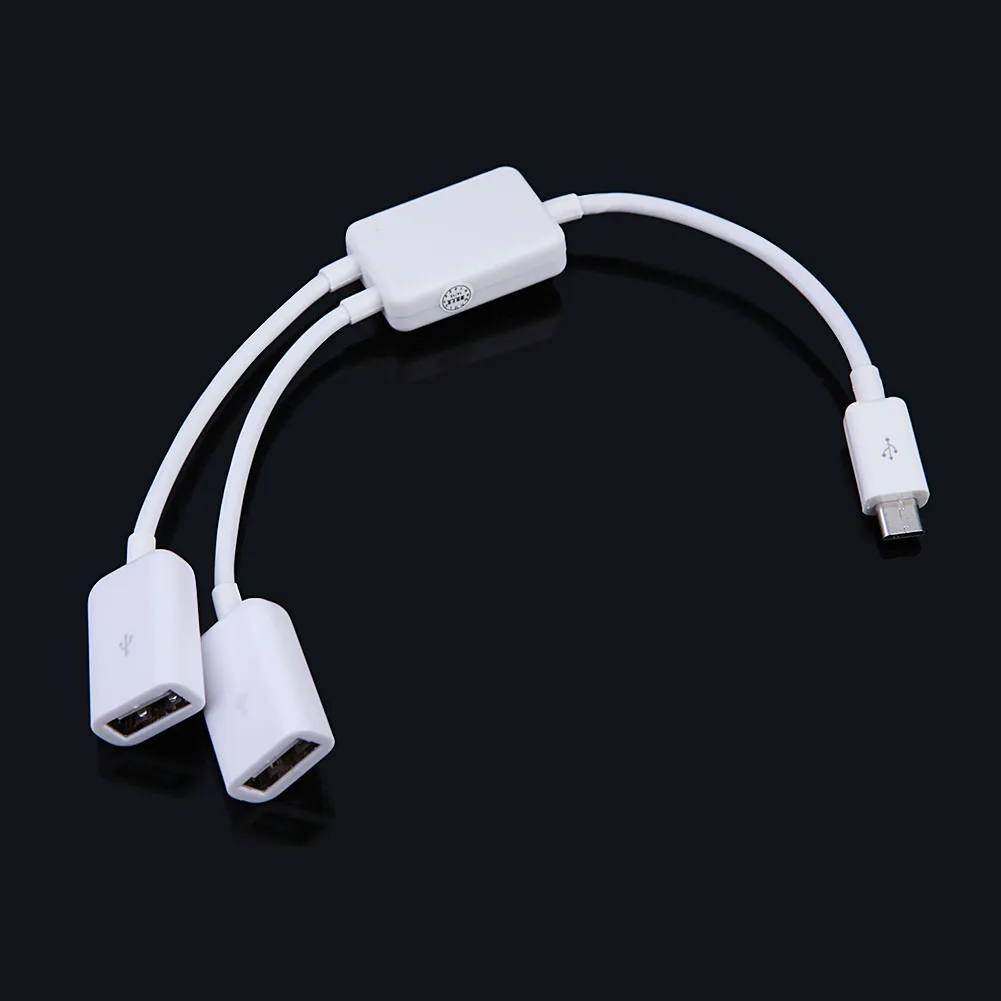 OTG кабель Micro USB хост Male 2x Тип Dual Женский адаптер конвертер концентратор для Android