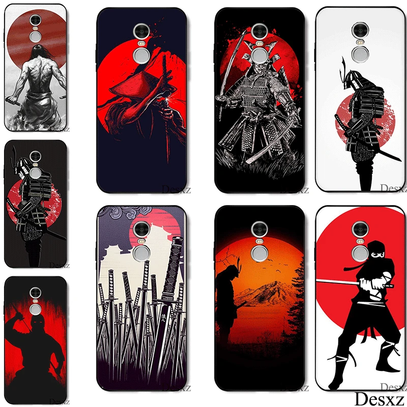Силиконовый чехол из ТПУ для Xiaomi Redmi Note 4 4X 5 6 5A Prime Japan The samurai Ninja|Чехлы-накладки| |