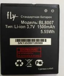 100% оригинал для fly BL8007 аккумулятор 1500 мАч высокое качество |