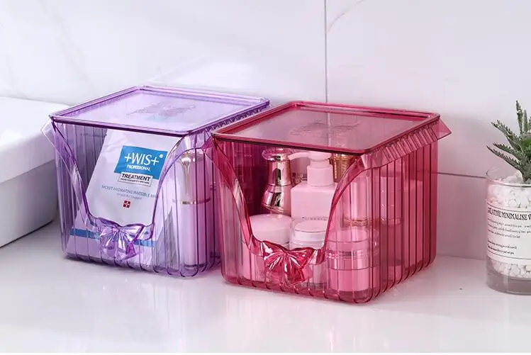 1PC Transparent Makeup Jewelry Acrylic Storage Box Cosmetic Organizer Case Sundry Tools OK 0693 | Дом и сад