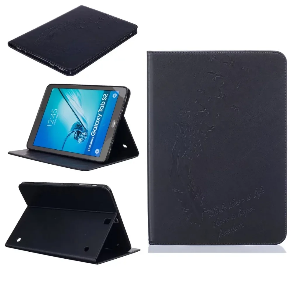 Чехол для Samsung T550 T555 9." дюймов дюймовый Роскошный кожаный чехол планшет кобура чехол Складная подставка Tablet чехол для samsung T550