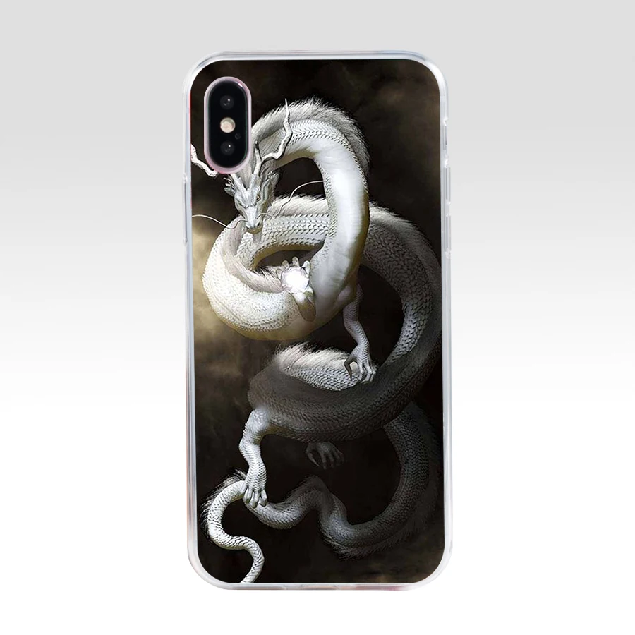Мягкий Силиконовый ТПУ чехол с китайским драконом 173H для телефона iphone 5 5s se X XR XS