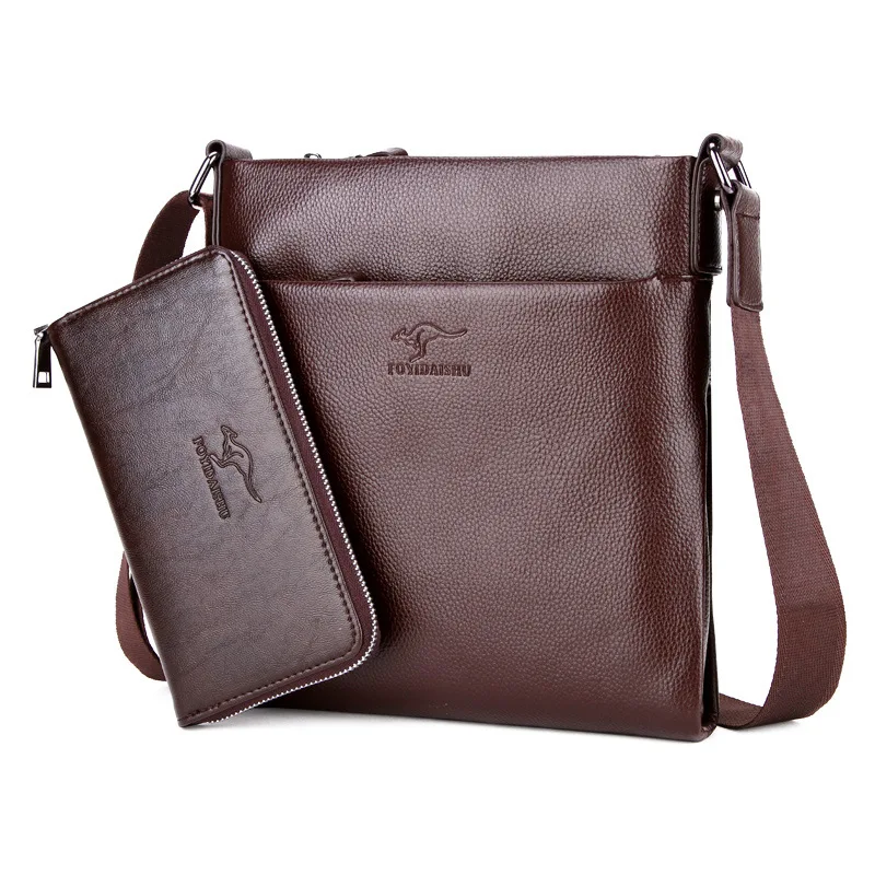 

Men Fashion PU Leather Crossbady Bag Men's Messenger Business Male Designer Handbags High Quality Shoulder Bags Men