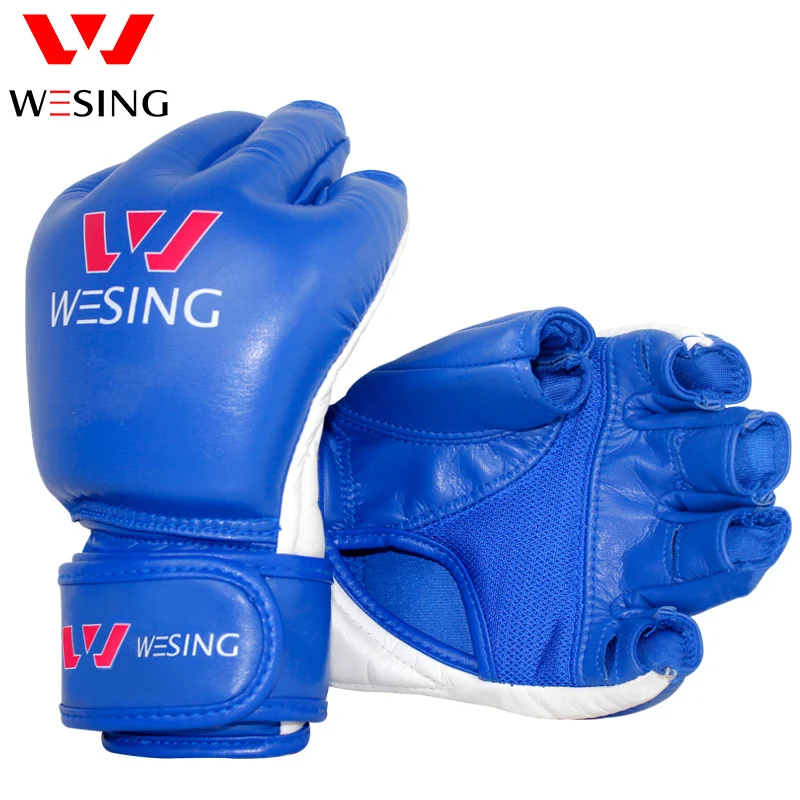 WESING ММА Перчатки UFC Половина Finger Боксерские перчатки толстые для борьбы с |