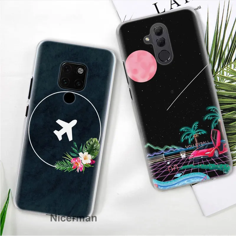 Чехол для телефона с мультяшным воздушным самолетом для huawei mate 20 Pro 10 20 Lite P Smart Plus P30 Pro P30 P20 Lite чехол Coq