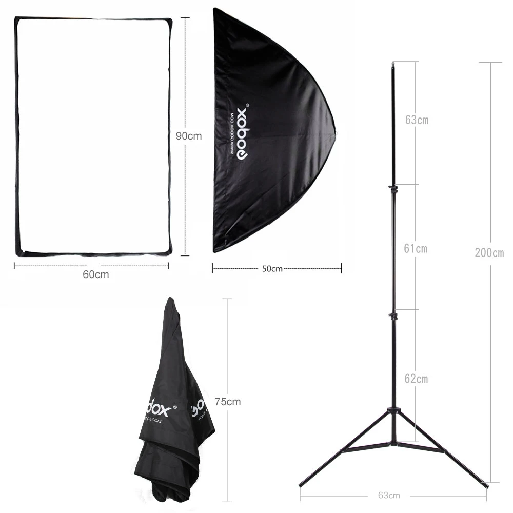 Прямоугольный Зонт Godox 60*90 см 24 &quot* 35&quot с сотовой сеткой светильник подставка