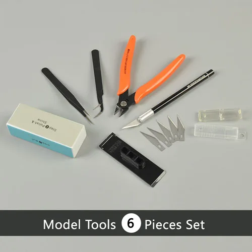 6 PCS Set Модель сборки ручной работы DIY модель начинающих Набор инструментов - Цвет: 6 PCS Set