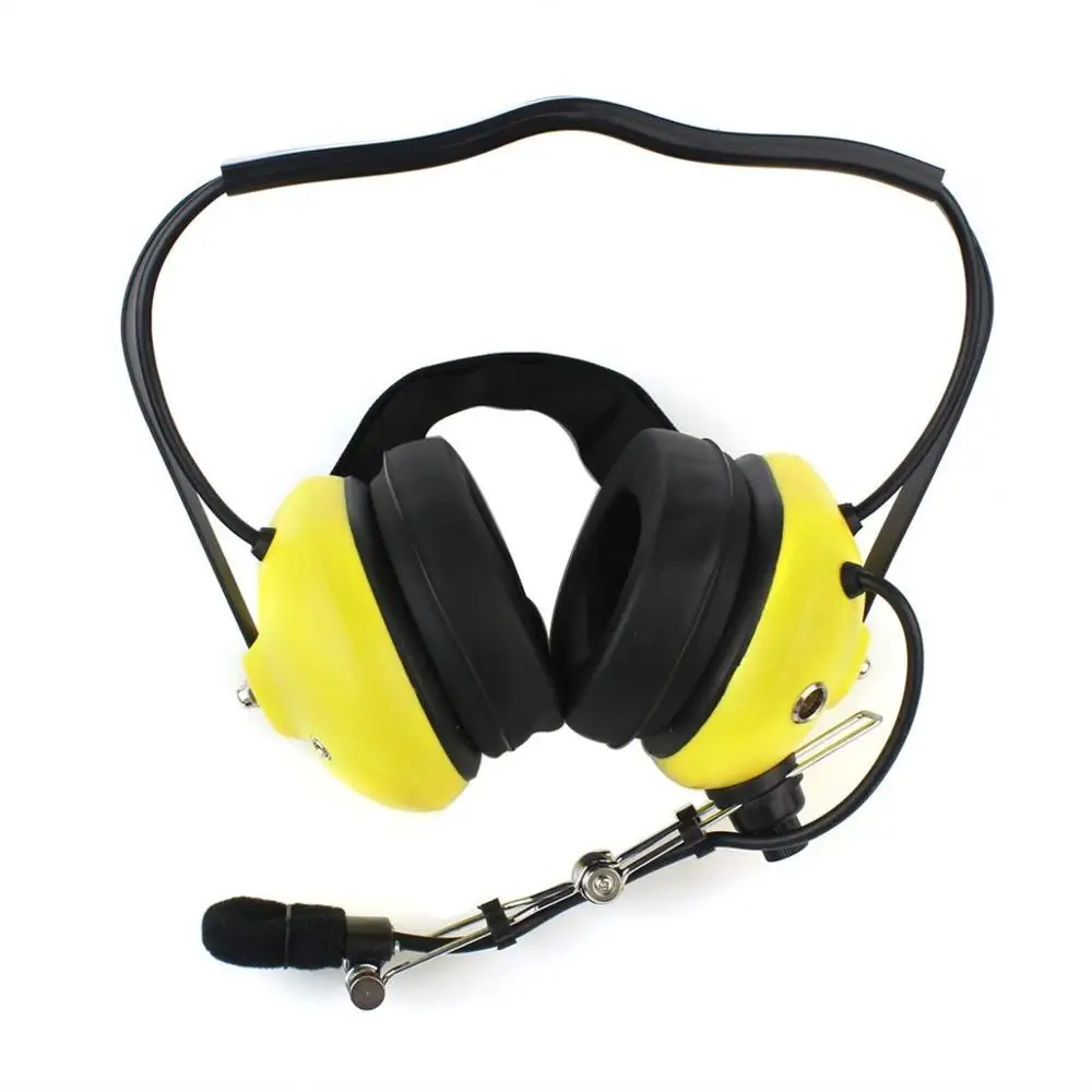 Yellow 2 Pin Soundproofing earpiece headphones for KENWOOD TYT BAOFENG UV5R 888S
