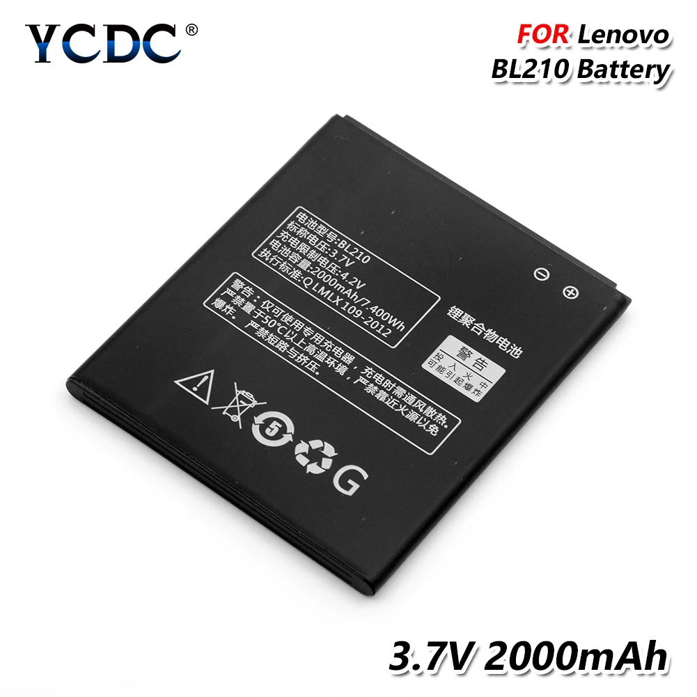 Литий ионный аккумулятор BL210 3 7 в 2000 мАч BL 210 для Lenovo S820 S820E S650 S658T A606 A536 A750E A770E A656 A766