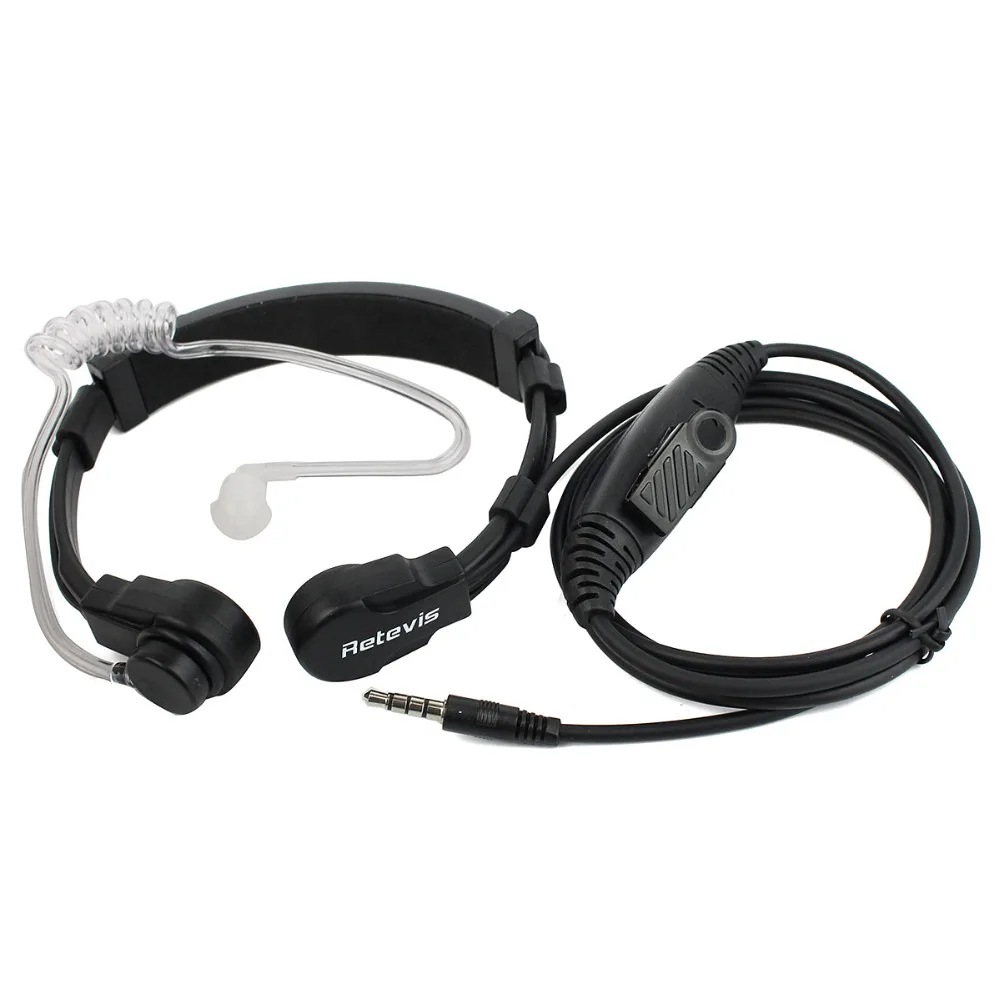 Наушники Retevis R 151 1pin 3 5 мм PTT Throat Mic скрытая гарнитура с воздушной трубкой медленным