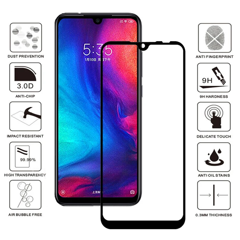 9 H redm note7 защитное стекло на для Xiaomi Redmi Note 7 экран протектор пленка xiomi redme tremp glas