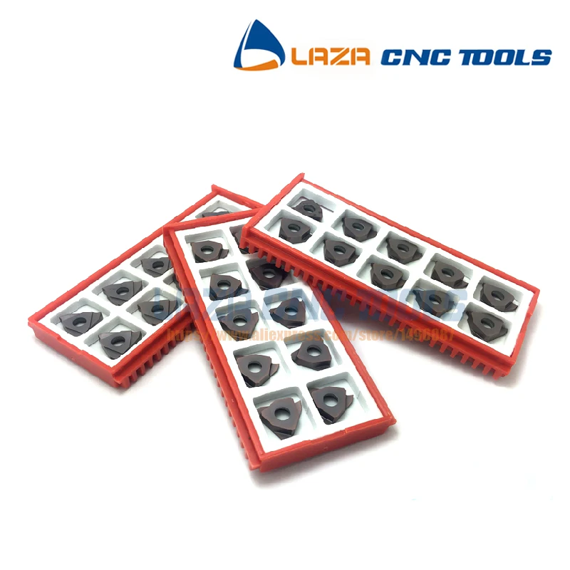 TGF32R 075/TGF32R 080/TGF33R100/TGF32R 110/TGF32R 115*10 шт. Токарные пластины, для держатель инструмента для канавок CGBR& SGBR