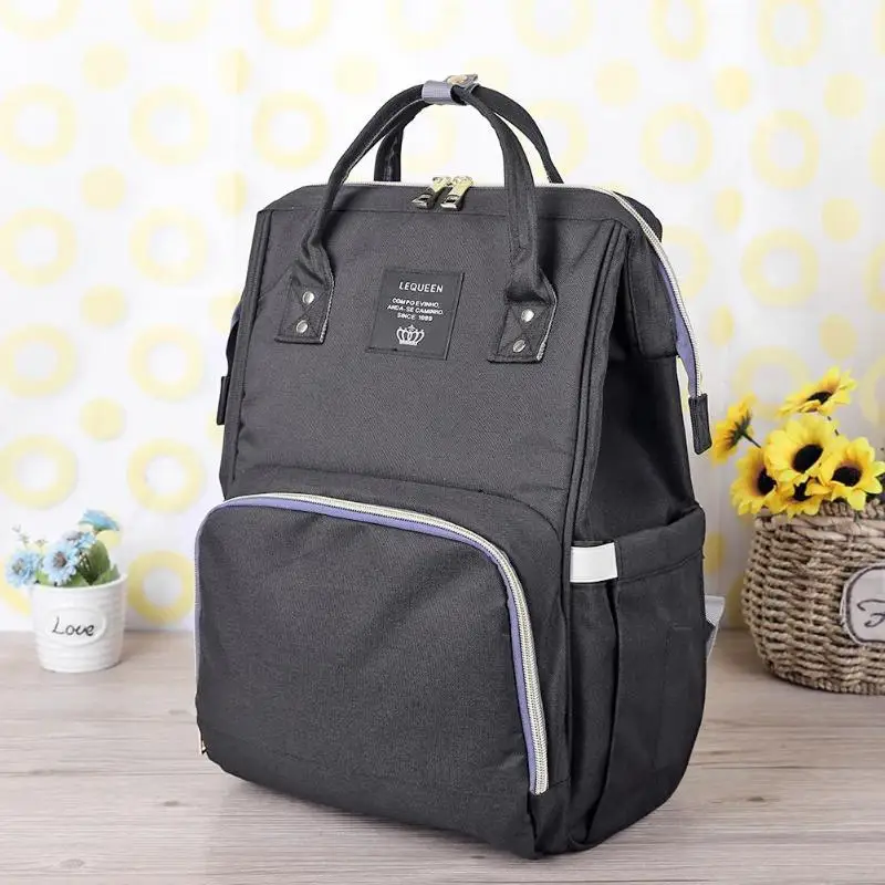 USB Charging Maternity Nursing Bags USB Port Mummy Diaper Bag Pure Color Baby Nappy Backpack Waterproof Mother Travel Handbags