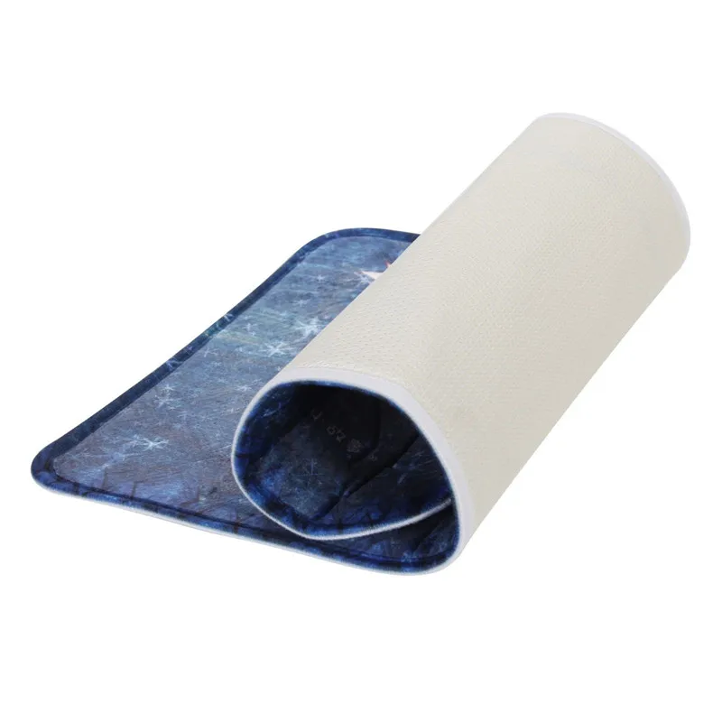 Дверной коврик Цветочный Желтый Розовый 3D для ванной с принтом