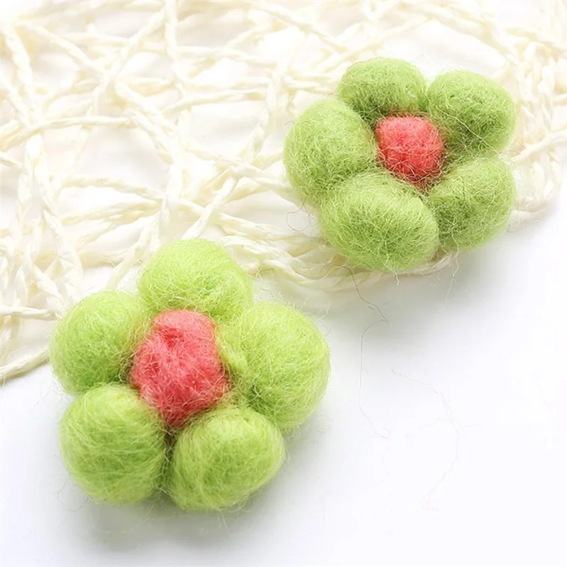 DoreenBeads 1 шт. изделия из шерстяного фетра ручной работы Цветы для заколки волос