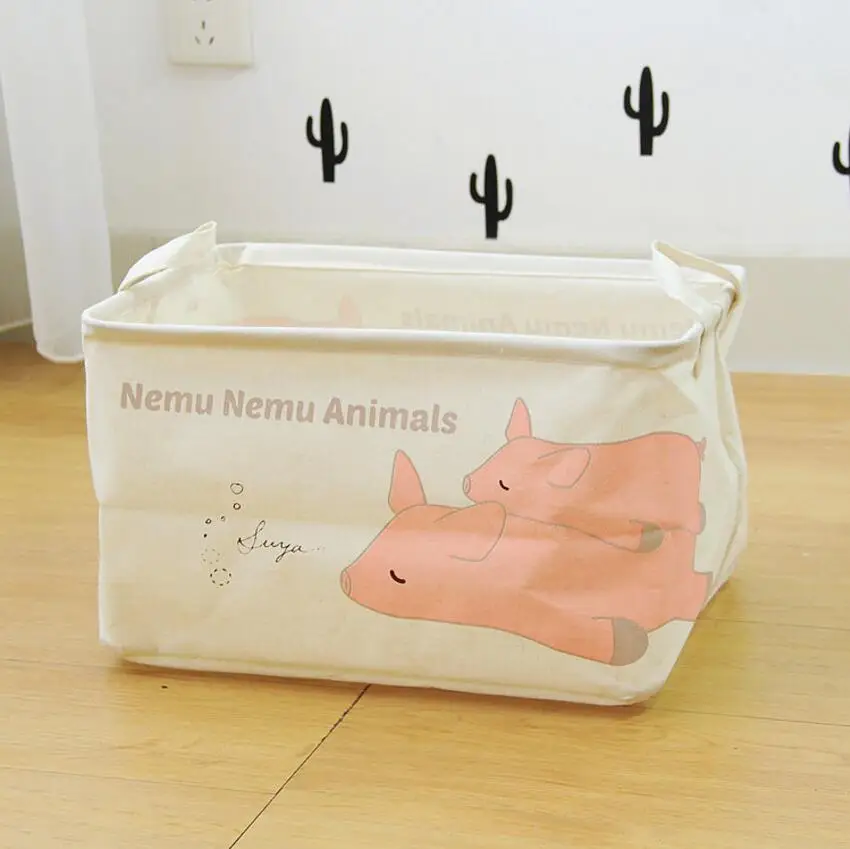 Новые Мультяшные животные ткань украшение дома грязная одежда для ванной