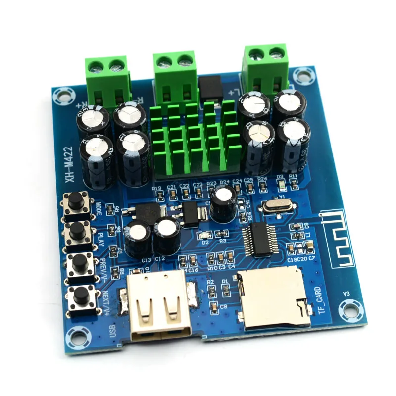 CIRMECH TPA3116D2 усилители Bluetooth интегрированная плата Bluetooth U диск TF плеер усилитель платы Двойные каналы 50 Вт* 2 DC12V-24V