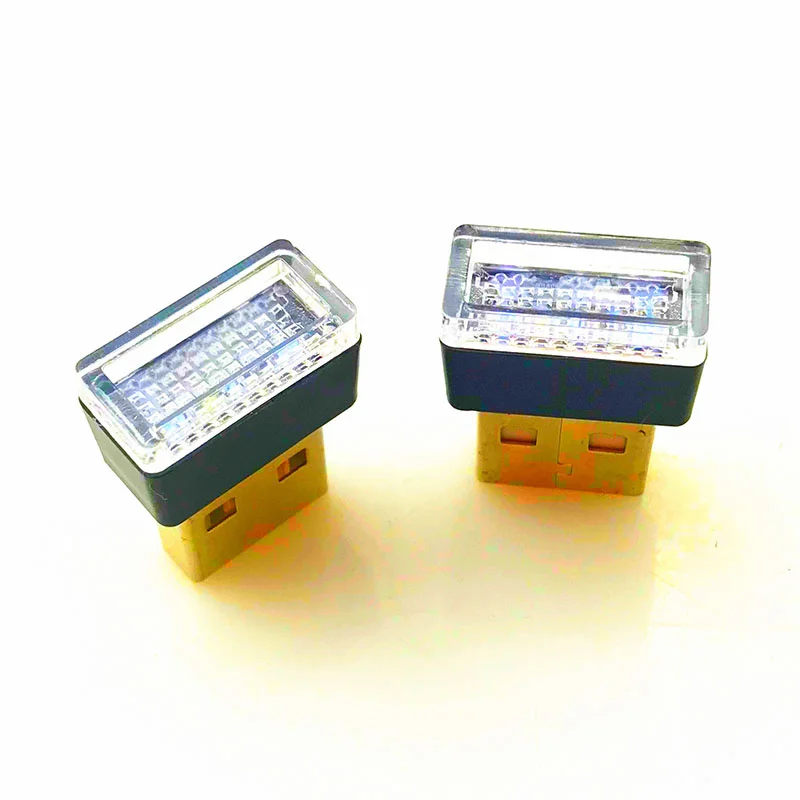 USB мини светодиодный ночсветильник для внутреннего освещения автомобиля нижняя