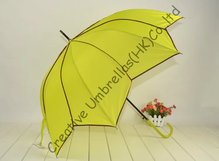 Зонтики с листьями лотоса модный зонтик принцессы из нейлоновой ткани 190t длинной