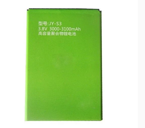Замена аккумулятора jiayu s3 100% оригинальная сменная батарея 3100 мАч для сотового