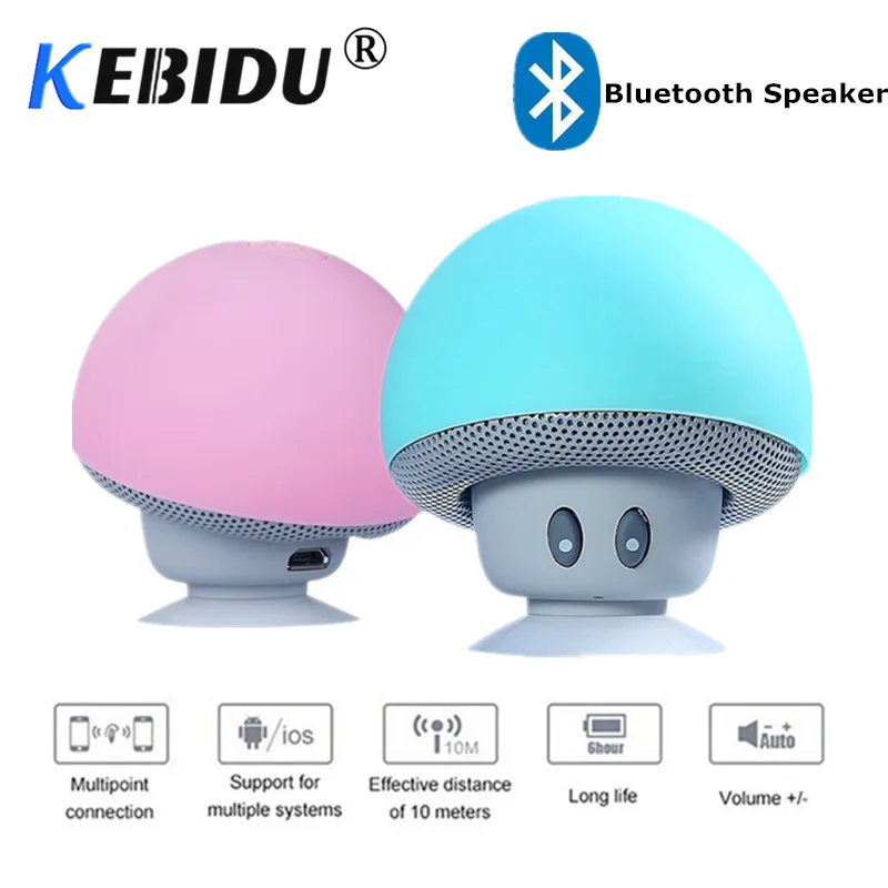 Новая беспроводная Bluetooth мини-Колонка Kebidu водонепроницаемый силиконовый