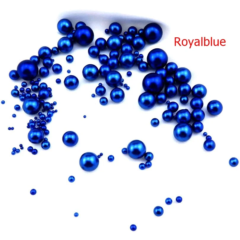 Модные круглые радужные искусственные жемчужины без отверстий бусины ремесла