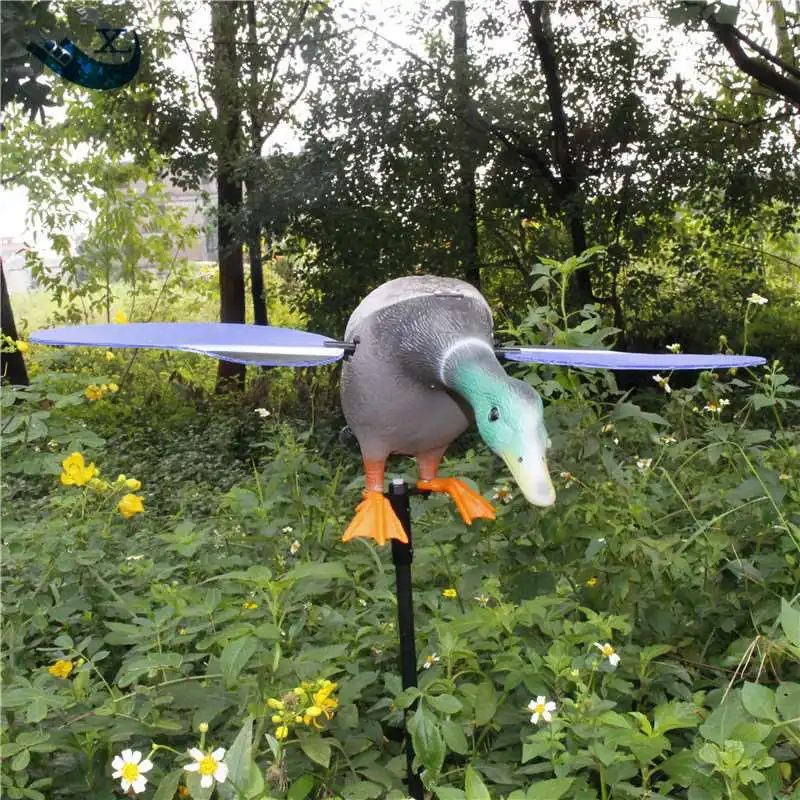 

Xilei New Arrival Wholesale Dc 6V Remote Control Pe Plastic Male Duck Decoy Duck Hunting With Magnet Spinning Wings