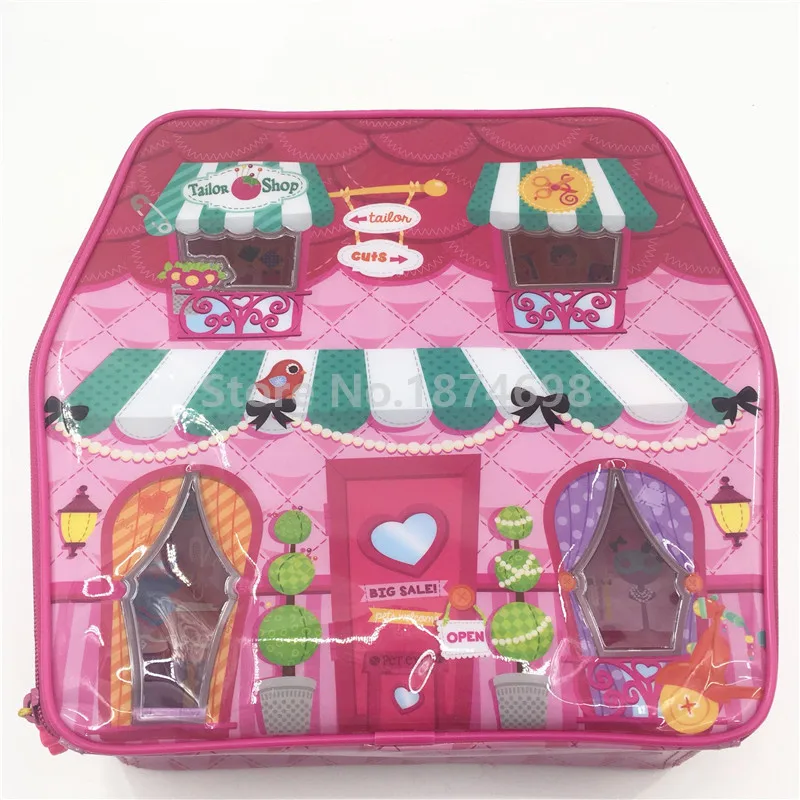 Новые игрушки Мини Lalaloopsy чехол для переноски дом с 6 шт. мини фигурка кукла набор детские игрушки, куклы для девочек рождественские подарки