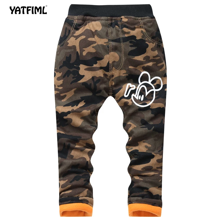 YATFIML/ г. Весенне-осенние модные хлопковые камуфляжные длинные штаны для малышей Одежда для детей спортивные камуфляжные брюки-карго для мальчиков От 2 до 5 лет