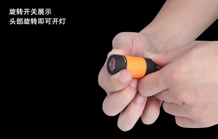 LED mini flashlight USB charging key light glare gift | Лампы и освещение