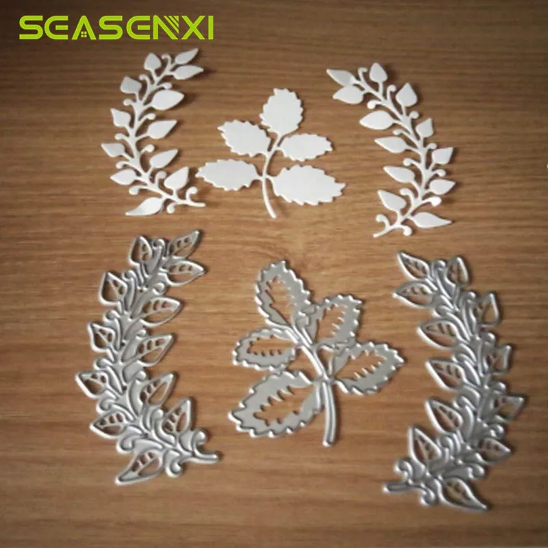 3 шт. трафареты для высечки листьев скрапбукинга|stencils for decorating|stencils diy scrapbookingstencil |