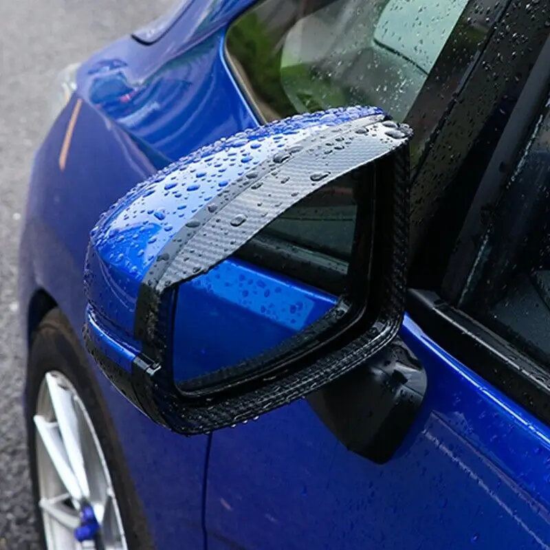 Новинка ABS углеродное волокно зеркало заднего вида дождевик Накладка для Honda Jazz Fit