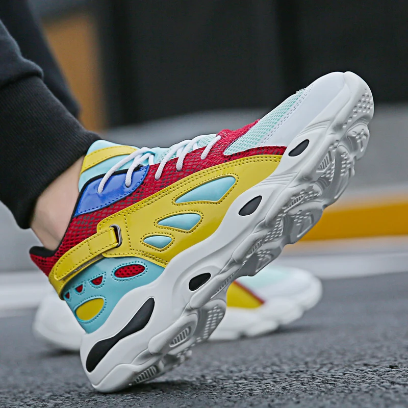 2019 New Spring Autumn Men Casual Shoes Comfortable Platform Sneakers Femme Mixed Color Trainers Chaussure | Обувь