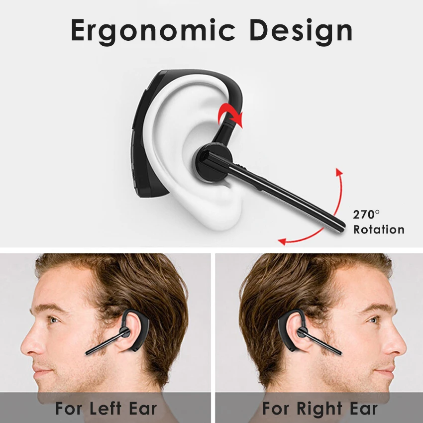 New P8 Business Bluetooth Headset V9 Transmission With Voice Control CSR4.1 Wireless Sports Mini Stereo | Электроника