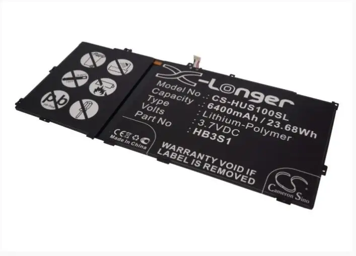 Аккумулятор Cameron Sino 6400mAh Для HUAWEI MediaaPad 10FHD S10 S101L S101U S102U HB3S1 UMPC аккумулятор для