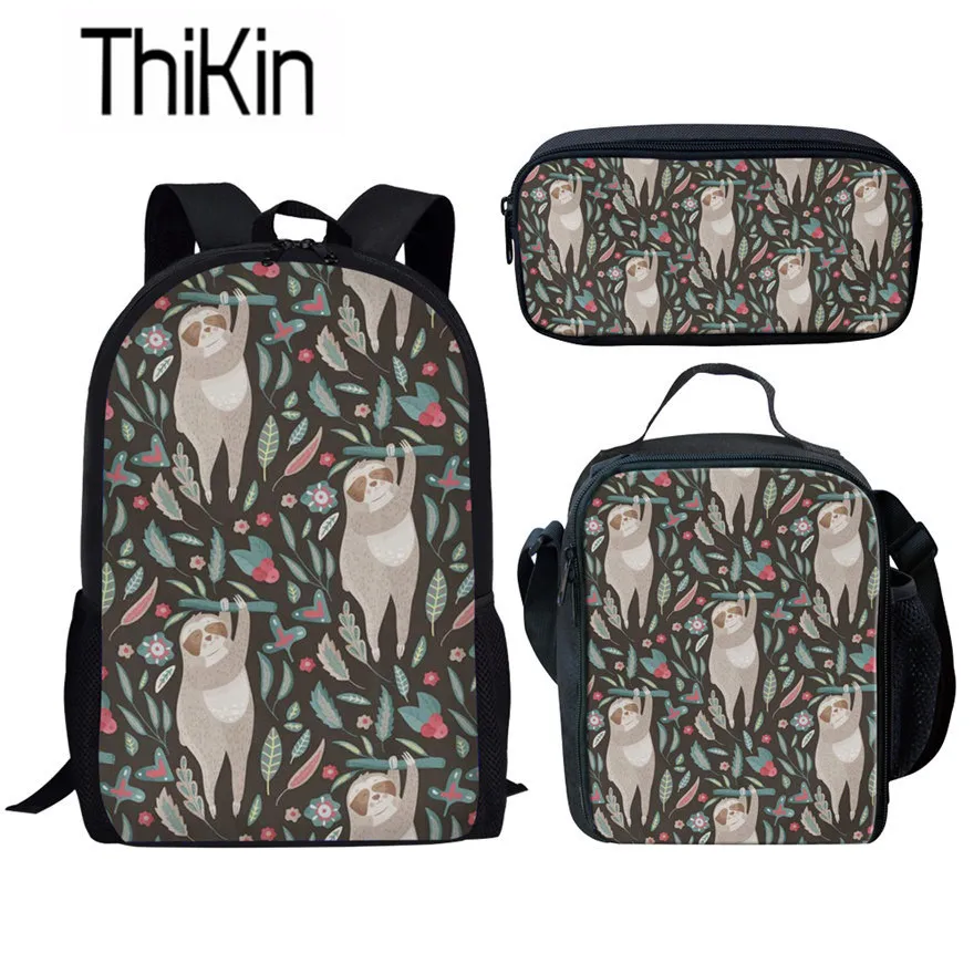 Детский рюкзак THIKIN 3 шт./компл. школьные ранцы для девочек портфели с милым