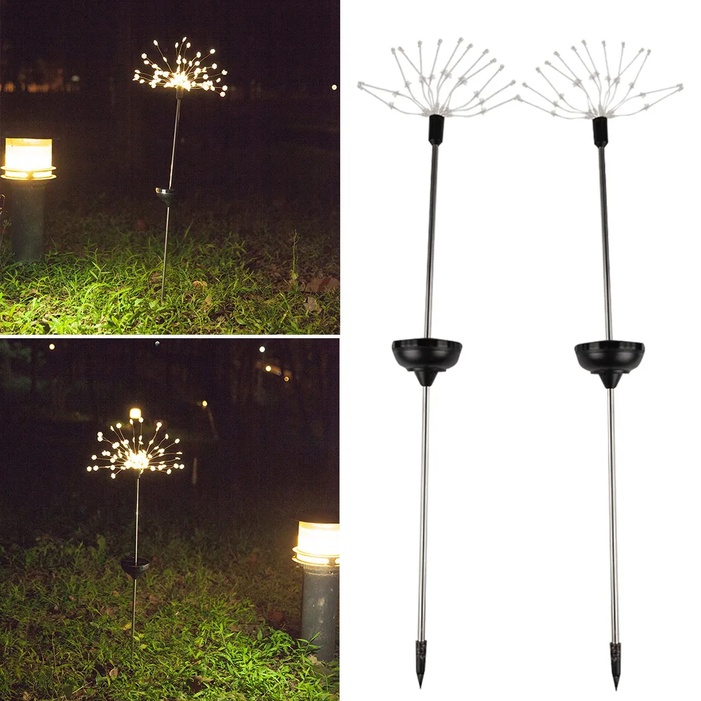 Новинка 2019 90LED солнечный свет для сада Рождественские огни наружный фейерверк