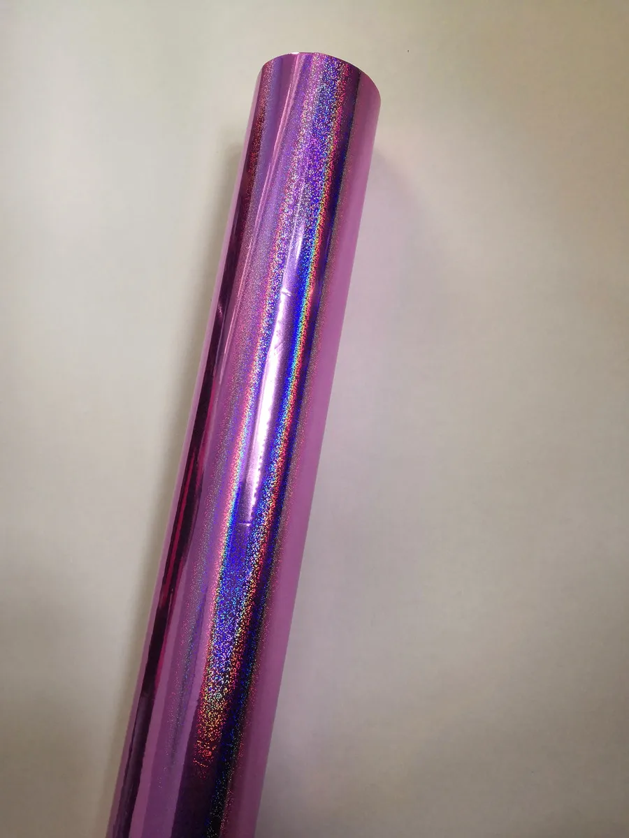 Holographic foil T01 purple color little sand pattern hot stamping on paper or plastic 64cm x 120m transfer foil