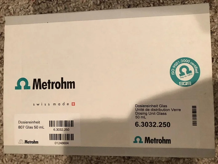Дозирующий блок 50 мл для Metrohm Swiss Vantone 63032250|Корпуса компьютеров| |