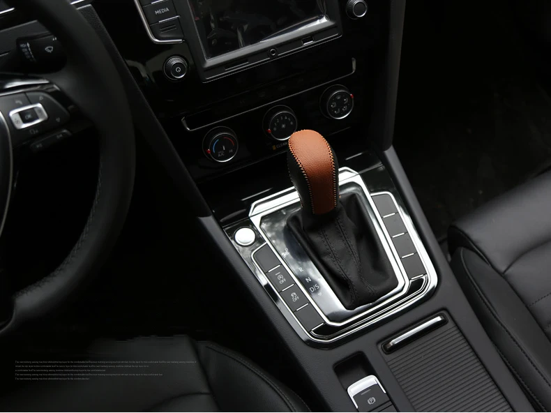 Для VW Volkswagen Polo Tiguan Golf 5 6 7 mk7 Passat B5 B6 B7 CC Jetta автоматический сшитый вручную кожаный чехол для рычага переключения передач