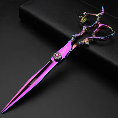 7 inch scissors Ножницы для домашних животных, 7 дюймов, парикмахерские ножницы, Профессиональные парикмахерские инструменты для собак, ножницы для стрижки волос, ножницы для животных - Цвет: 7 inch scissors