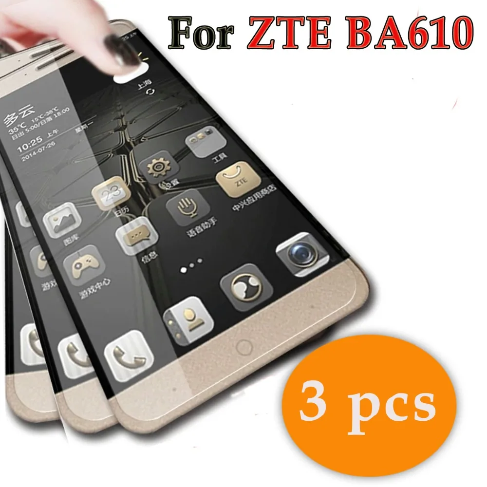 Закаленное стекло Blade 610 A610 C защитная пленка для ZTE BA610T B BA610C 3 шт.|tempered glass film|glass