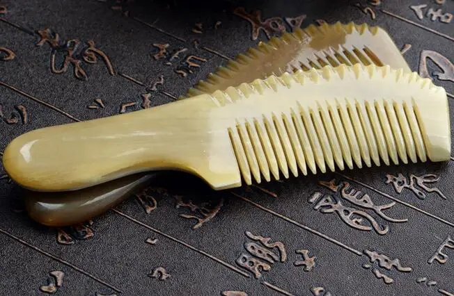 Новый натуральный Рог яка расчески (3 шт./лот) без статического электричества 15 ~ 16