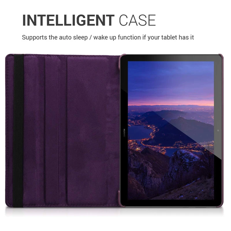 Для Huawei MediaPad T5 10 '' 360 градусов вращающийся PU кожаный чехол для дюймовый