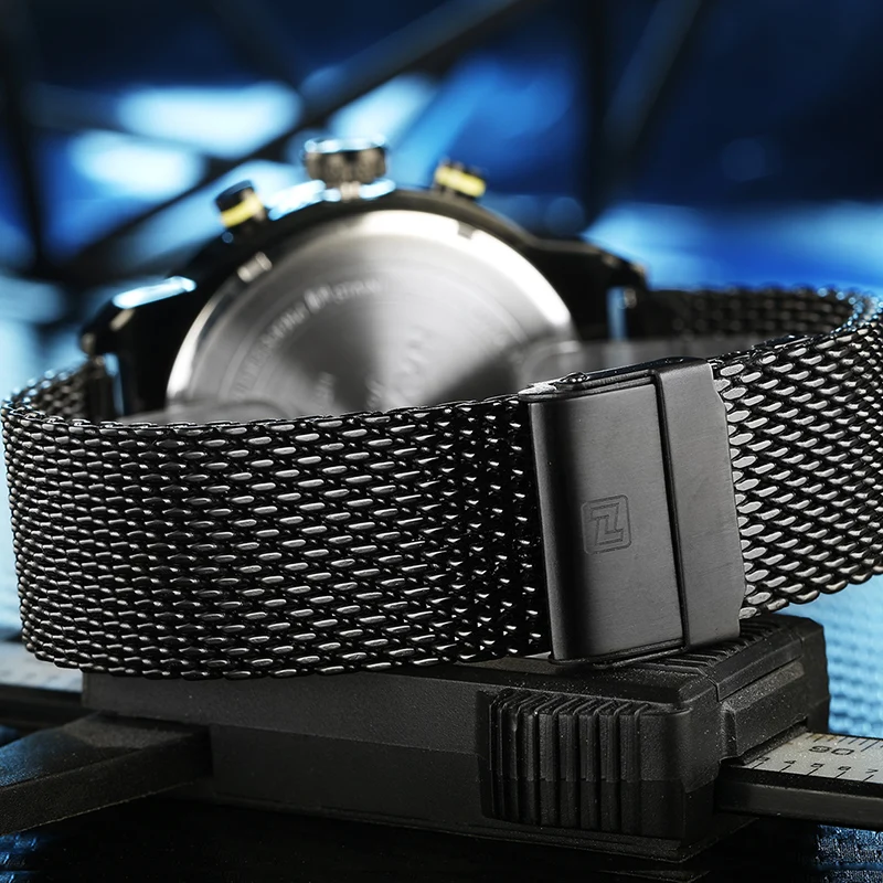 NAVIFORCE, люксовый бренд, Мужские Аналоговые часы из нержавеющей стали, мужские кварцевые часы, 24 часа, часы с датой, мужские Модные Повседневные Спортивные Наручные Часы