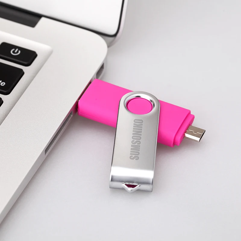 OTG телефон Usb флэш-карты USB flash Drive 7 цвета ротари Pen диск memory stick pendrive usb 4 ГБ 8 16 32 64 |