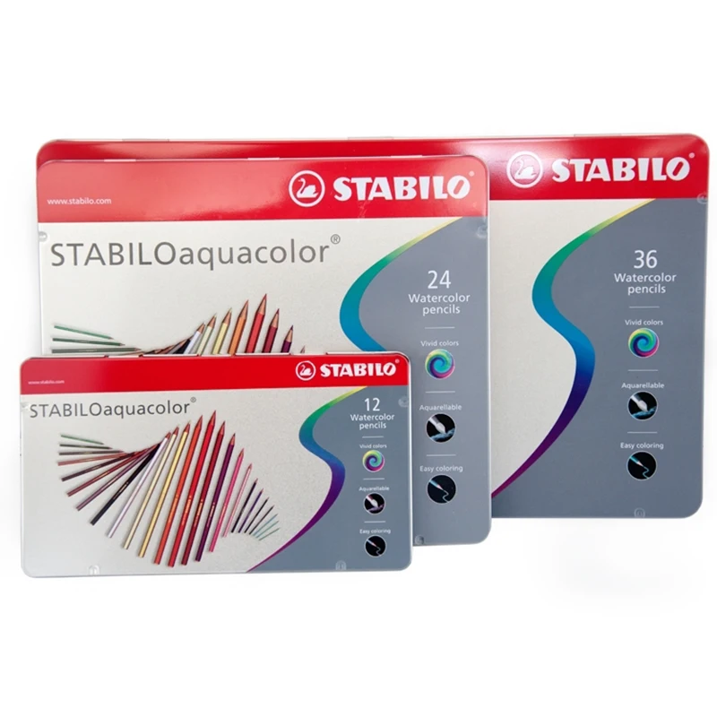 Stabilo 1612/1624/1636  Professional Color Lead 2.8mm Thickness  Brightly Color  Colored Pencil Easy To Color