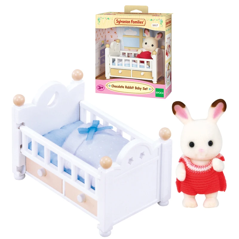 Sylvanian Family Dollhouse мебель фигура игрушка куклы шоколадный кролик детская кровать