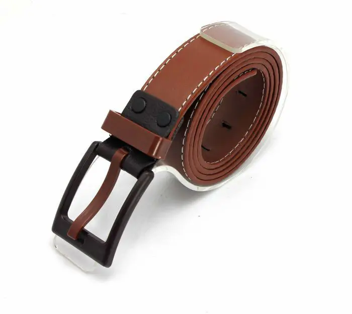 Бесплатная доставка 1 шт. мужской кофейный ремень из искусственной кожи пояс с