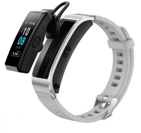 silver Умный Браслет huawei Talkband B5 с Bluetooth, носимый Спортивный Браслет, AMOLED экран, напоминание о звонке, наушник - Цвет: silver